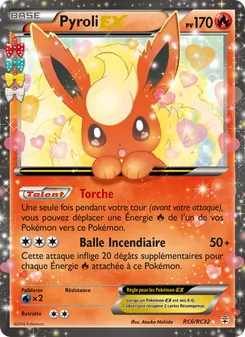 Carte Pyroli-EX de l'extension Générations, numéro RC6/83