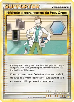 Carte Méthode d'entraînement du Prof.Orme de l'extension HeartGold SoulSilver, numéro 100/123