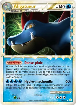 Carte Aligatueur de l'extension HeartGold SoulSilver, numéro 108/123