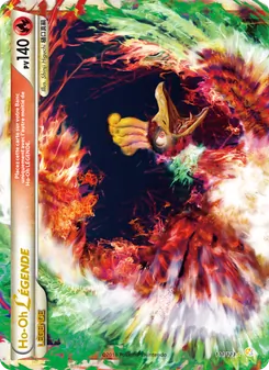 Carte Ho-Oh LÉGENDAIRE de l'extension HeartGold SoulSilver, numéro 111/123
