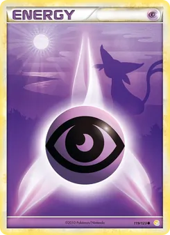 Carte Énergie Psy de l'extension HeartGold SoulSilver, numéro 119/123