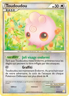 Carte Toudoudou de l'extension HeartGold SoulSilver, numéro 44/123