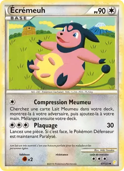 Carte Écrémeuh de l'extension HeartGold SoulSilver, numéro 47/123