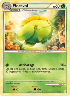 Carte Floravol de l'extension HeartGold SoulSilver, numéro 51/123