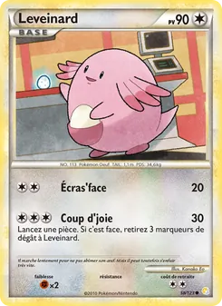 Carte Leveinard de l'extension HeartGold SoulSilver, numéro 58/123
