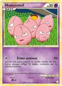 Carte Noeunoeuf de l'extension HeartGold SoulSilver, numéro 63/123