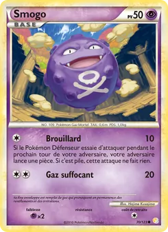 Carte Smogo de l'extension HeartGold SoulSilver, numéro 70/123