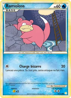 Carte Ramoloss de l'extension HeartGold SoulSilver, numéro 81/123