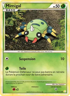 Carte Mimigal de l'extension HeartGold SoulSilver, numéro 83/123