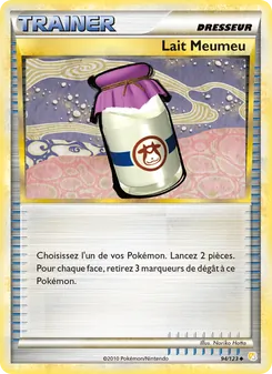 Carte Lait Meumeu de l'extension HeartGold SoulSilver, numéro 94/123