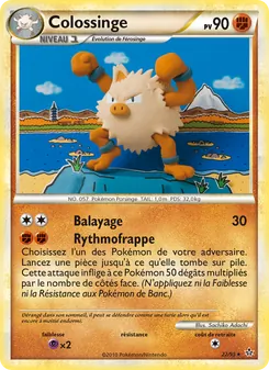 Carte Colossinge de l'extension Déchaînement, numéro 22/95