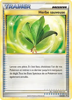 Carte Herbe sauveuse de l'extension Déchaînement, numéro 79/95