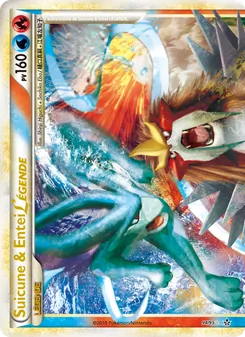 Carte Suicune & Entei LÉGENDE (haut) de l'extension Déchaînement, numéro 94/95