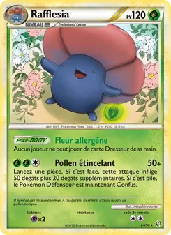 Carte Rafflesia de l'extension Indomptable, numéro 24/90