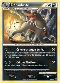 Carte Demolosse de l'extension Indomptable, numéro 5/90