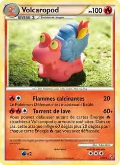Carte Volcaropod de l'extension Indomptable, numéro 6/90