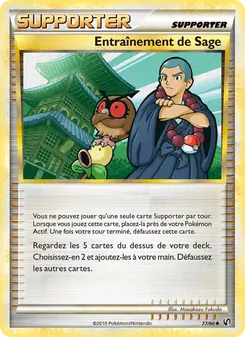 Carte Entraînement de Sage de l'extension Indomptable, numéro 77/90