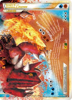 Carte Kyogre & Groudon LÉGENDE de l'extension Indomptable, numéro 88/90