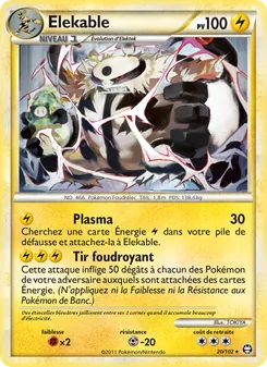 Carte Élekable de l'extension Triomphant, numéro 20/102