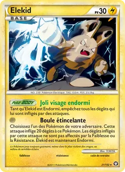 Carte Élekid de l'extension Triomphant, numéro 21/102