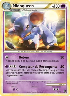 Carte Nidoqueen de l'extension Triomphant, numéro 28/102