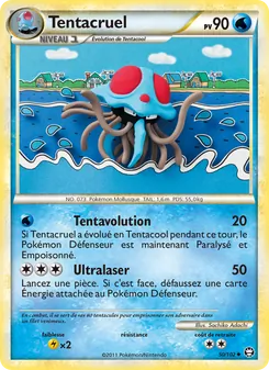 Carte Tentacruel de l'extension Triomphant, numéro 50/102