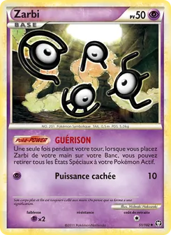 Carte Zarbi de l'extension Triomphant, numéro 51/102