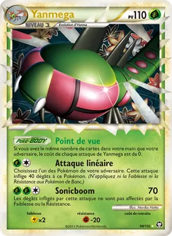 Carte Yanmega de l'extension Triomphant, numéro 98/102
