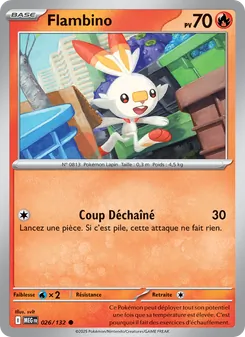 Carte Flambino de l'extension Méga-Évolution, numéro 026/132