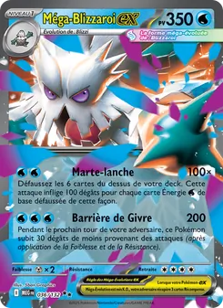 Carte Méga-Blizzaroi-ex de l'extension Méga-Évolution, numéro 036/132