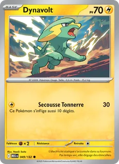 Carte Dynavolt de l'extension Méga-Évolution, numéro 049/132
