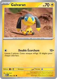 Carte Galvaran de l'extension Méga-Évolution, numéro 052/132