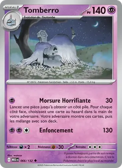 Carte Tomberro de l'extension Méga-Évolution, numéro 066/132