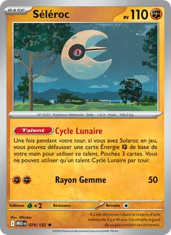 Carte Séléroc de l'extension Méga-Évolution, numéro 074/132