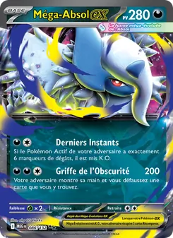 Carte Méga-Absol-ex de l'extension Méga-Évolution, numéro 086/132