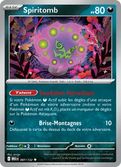 Carte Spiritomb de l'extension Méga-Évolution, numéro 087/132