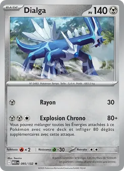 Carte Dialga de l'extension Méga-Évolution, numéro 095/132