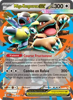 Carte Méga-Kangourex-ex de l'extension Méga-Évolution, numéro 104/132