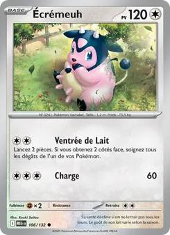 Carte Écrémeuh de l'extension Méga-Évolution, numéro 106/132