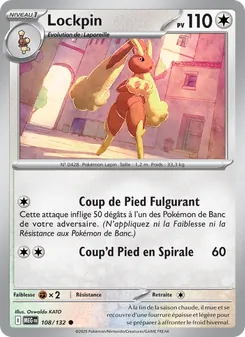 Carte Lockpin de l'extension Méga-Évolution, numéro 108/132