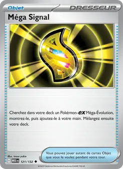 Carte Méga Signal de l'extension Méga-Évolution, numéro 121/132