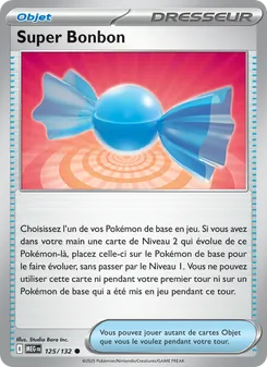 Carte Super Bonbon de l'extension Méga-Évolution, numéro 125/132