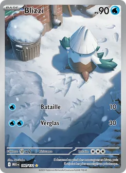 Carte Blizzi de l'extension Méga-Évolution, numéro 140/132