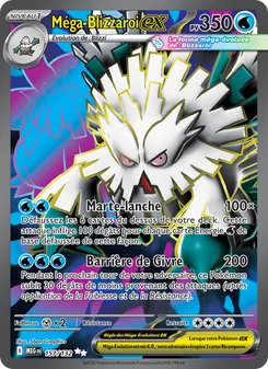 Carte Méga-Blizzaroi-ex de l'extension Méga-Évolution, numéro 157/132