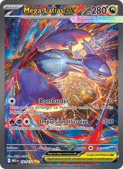 Carte Méga-Latias-ex de l'extension Méga-Évolution, numéro 181/132