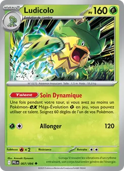 Carte Ludicolo de l'extension Flammes Fantasmagoriques, numéro 007/94