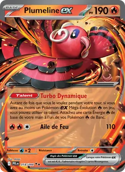 Carte Plumeline-ex de l'extension Flammes Fantasmagoriques, numéro 018/94