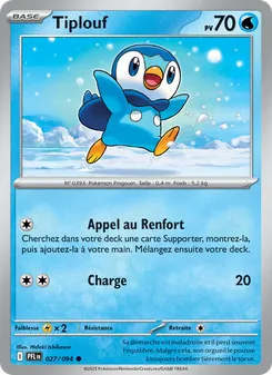 Carte Tiplouf de l'extension Flammes Fantasmagoriques, numéro 027/94