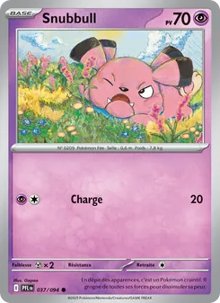 Carte Snubbull de l'extension Flammes Fantasmagoriques, numéro 037/94