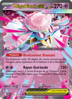 Carte Méga-Diancie-ex de l'extension Flammes Fantasmagoriques, numéro 041/94